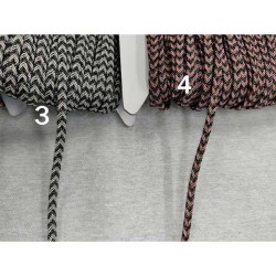 Κορδόνι πλακέ δίχρωμο 3mm σε 7 χρώματα Κορδόνι πλακέ δίχρωμο 3mm σε 7 χρώματα