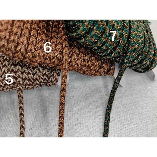 Κορδόνι πλακέ δίχρωμο 3mm σε 7 χρώματα (60858)