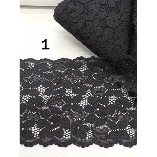 Δαντέλα Ελαστική Φ 15cm σε 2 χρώματα ()