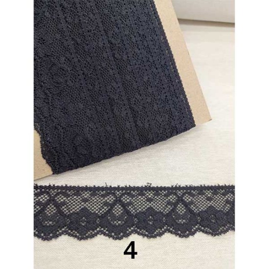 Δαντέλα ελαστική  σε 5 χρώματα Φ 3cm (81994)