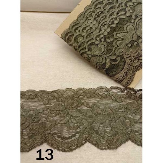 Δαντέλα ελαστική 6cm σε 13 χρώματα (108753)