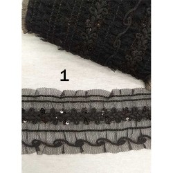 τρεσα οργαντίνα με παγιέτες 3cm σε 3 χρώματα