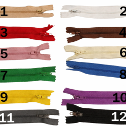 Φερμουάρ για μαξιλάρια και φορέματα 30 - 35 CM