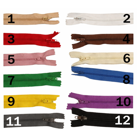 Φερμουάρ για μαξιλάρια και φορέματα 30 - 35 CM ()