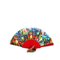 ΠΛΑΣΤΙΚΗ ΒΕΝΤΑΛΙΑ " ΓΑΤΕΣ " 23 CM ( 5 ΑΠΟΧΡΩΣΕΙΣ )