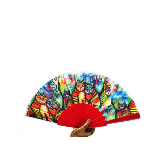 ΠΛΑΣΤΙΚΗ ΒΕΝΤΑΛΙΑ " ΓΑΤΕΣ " 23 CM ( 5 ΑΠΟΧΡΩΣΕΙΣ ) (112921)