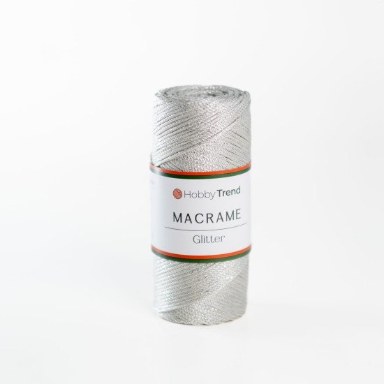 Hobbytrend macrame glitter χρώμα 010S ()