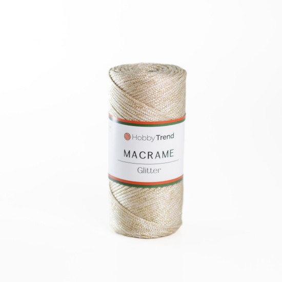 Hobbytrend macrame glitter χρώμα 016-G ()