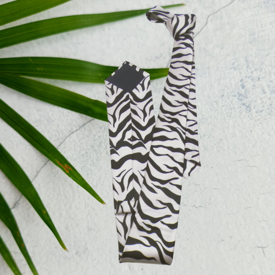 Γραβάτα Σατέν "Zebra Print" | Στάθης Κουμπιά (116335)