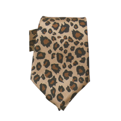 Γραβάτα Σατέν "Leopard Print" | Στάθης Κουμπιά