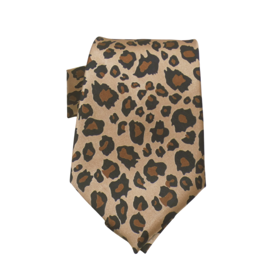 Γραβάτα Σατέν "Leopard Print" | Στάθης Κουμπιά ()