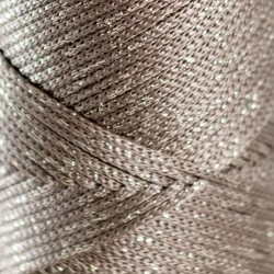 HobbyTrend Macrame 077-L – Ανοιχτό Γκρι με Ασημί Glitter | Στάθης Κουμπιά