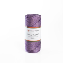 HobbyTrend Macrame 077-L – Λιλά με Μωβ Glitter | Στάθης Κουμπιά