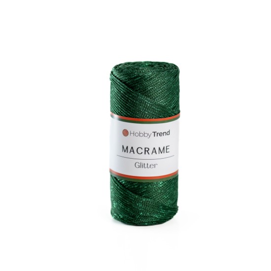 HobbyTrend Macrame 178-G – Σμαραγδί με Πράσινο Glitter | Στάθης Κουμπιά ()