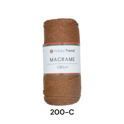 Hobbytrend macrame glitter χρώμα 200C