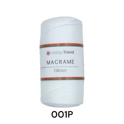 Hobbytrend macrame glitter χρώμα 001P