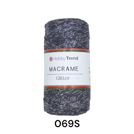 Hobbytrend macrame glitter χρώμα 069S ()