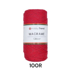 Hobbytrend macrame glitter χρώμα 100R