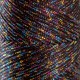 HobbyTrend Macrame Multi 210MC - Μαύρο με Πολύχρωμο Λουρέξ  (113653)