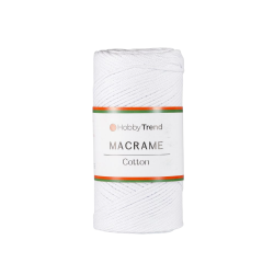 HobbyTrend Macrame Βαμβακερό 001 – Λευκό