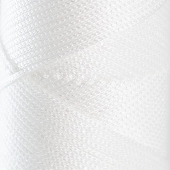 HobbyTrend Macrame Glitter 001P – Λευκό με Glitter (113629)