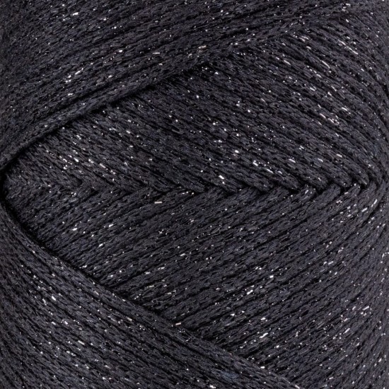 HobbyTrend Macrame Glitter Cotton 270-B - Μαύρο με Glitter (113630) HobbyTrend Macrame Glitter Cotton 270-B - Μαύρο με Glitter (113630)