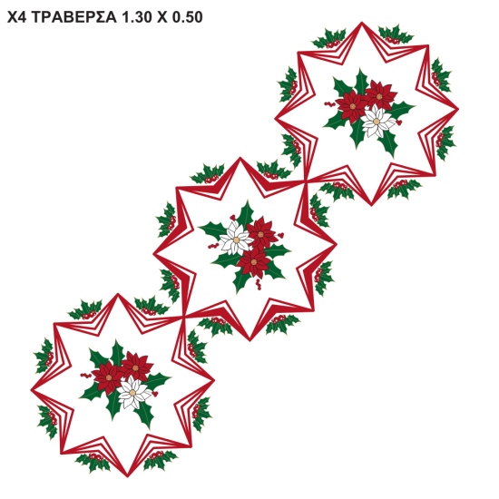 ΤΡΑΒΕΡΣΑ 1,30 Χ 0,50 Νo. Χ4 ΠΕΤΑΛΟΥΔΑ ()