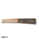 ΞΥΛΙΝΗ ΒΕΝΤΑΛΙΑ " ΓΕΩΜΕΤΡΙΑ " ( 5 ΣΧΕΔΙΑ ) 23 CM  (113453)
