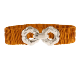 ΖΩΝΗ ΦΑΡΔΙΑ ΜΕ ΣΤΡΟΓΓΥΛΕΣ ΑΓΚΡΑΦΕΣ ( 2 ΧΡΩΜΑΤΑ ) MODISSIMO