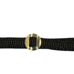 ΕΛΑΣΤΙΚΗ ΖΩΝΗ ΥΦΑΣΜΑΤΙΝΗ ΜΑΥΡΗ - ΧΡΥΣΗ