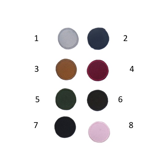 Θερμοκολλητικό Μοτιφ Κυκλάκια Δ : 2cm ( 8 Χρώματα )  ()