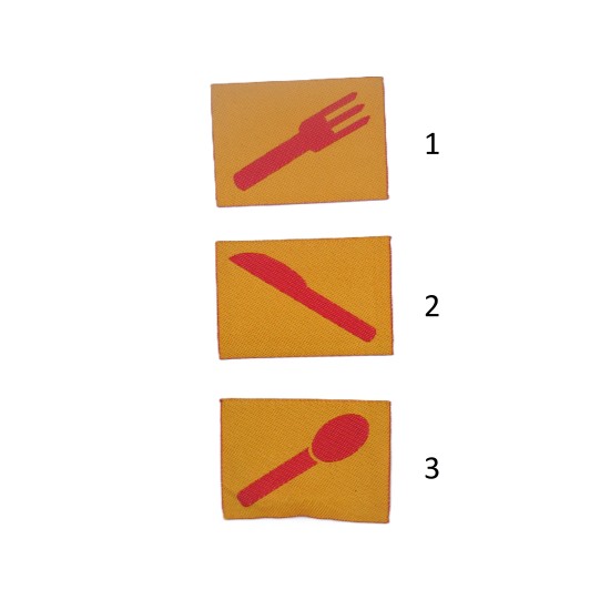 Ραφτό Μοτιφ '' Πινακίδα '' 4 Χ 5 cm ( 3 Σχέδια ) ()