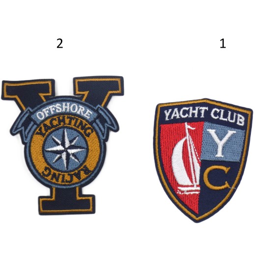 Θερμοκολλητικό μοτίφ '' Yachting Club '' ( 2 Σχέδια ) ()