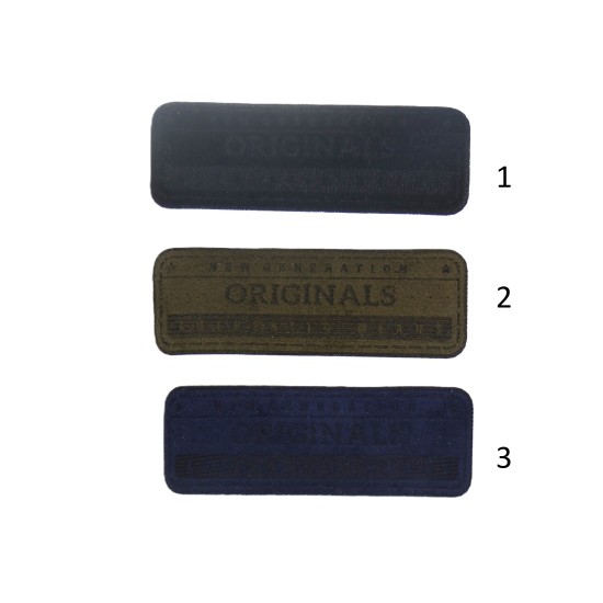Θερμοκολλητικό μοτίφ 2,50 Χ 7,50 '' originals '' ( 3 Χρώματα ) ()
