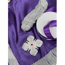 Θερμοκολλητικοί σταυροί 10cm ασημί