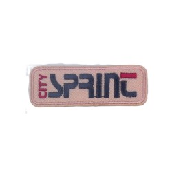 Θερμοκολλητικό Μοτίφ Ταμπελάκι “City Spirit” Ροζ 7×2 cm