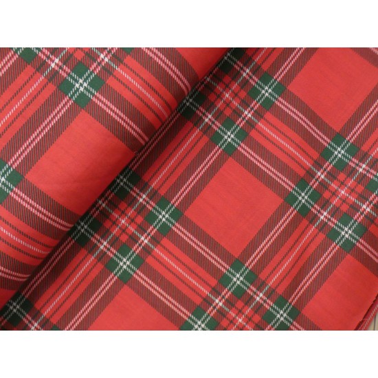 ΒΑΜΒΑΚΕΡΟ ΥΦΑΣΜΑ ΣΧΕΔΙΟ ΚΟΚΚΙΝΟ ΚΑΡΟ ΧΡΙΣΤΟΥΓΕΝΝΙΑΤΙΚΟ ( Φ : 2,40 M ) ()