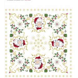 ΣΤΑΜΠΩΤΟ ΤΡΑΠΕΖΟΜΑΝΤΗΛΟ 1,50 Χ 1,50 Μ '' ΑΓΙΟΣ ΒΑΣΙΛΗΣ '' ΣΤΑΘΗΣ ΚΟΥΜΠΙΑ